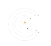 HOOTNEE Balanced Dynamic Pendant Physics Model Nordic Style Hanging Mobile Science Room and Space Decor Sturdy Material Flexible for Nursery and Living Space