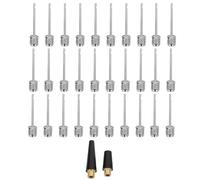 HOOTNEE Ball Pump Needles Ball Inflator Needles Silver Plastic and Steel Leakproof Precision Fast Inflation Efficiency for Soccer Football Schools and Home Use