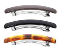 HOOTNEE Barrette Hair Clips Snap Hair Styling Clips 3Pcs for Women Suitable for Work and Social Events