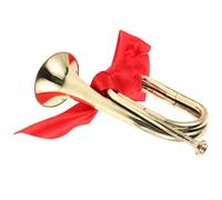 HOOTNEE Beginner Bugle Trumpet with Interchangeable Mouthpiece Easy to Play Brass Wind Instrument for Teen Beginners for School Band Orchestra and Marching Use