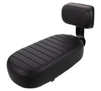 HOOTNEE Bike Seat Cushion Backrest Rear Bike Rack Seat Black Sponge and Iron Super Soft Thick Structure Shock Absorption Design Easy to Clean Surface Sturdy Backrest Outdoor Adventures