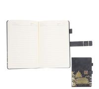 HOOTNEE Black Chinese Style Planner Notebook with Imitation Leather Cover and Paper Pages, Convenient To-do List Recording Daily Planner for Students and Teachers, Office Supply Management