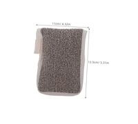 HOOTNEE Black Linen Soap Pouch with Exfoliating Scrubber for Shower Use Soap Saver Bag with Rich Lather Multipurpose Body Scrubber for Softer Skin