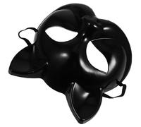 HOOTNEE Blank Cat Masks Lightweight Comfort DIY Decoration Reusable Plastic Cat Face Creative Design for Costume Collection and Party Favors