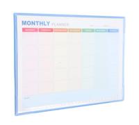 HOOTNEE Blue A4 Monthly Planner Time Sheet Log Book Blank Calendar Planner with Ample Space for Scheduling Minimalist Paper Work Organizer Notebook for Office Productivity and Task