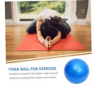 HOOTNEE Blue Multi Use Yoga Ball for Exercise and Massage Lightweight Stability Fitness Ball for Core Training Pregnancy Aches Relief Suitable for Athletes and Home Gym Use