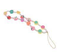 HOOTNEE Bohemian Style Beaded Phone Lanyard Wrist Strap Anti-Lost Mobile Phone Chain with Fruit Pearl Decoration Lightweight Durable for Cameras Keys and Accessories