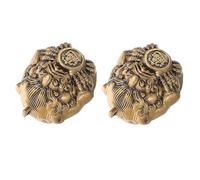 HOOTNEE Brass Baoding Balls for Hand Therapy and Stress Relief, 1 Pair Traditional Chinese Pi Yao Design, Strengthening Hand Exercise with Compact Design, Suitable for Office and Home Use