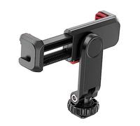 HOOTNEE Camera Phone Tripod Mount Adapter Rotating Cold Shoe Holder for Smartphones Vertical Horizontal Use Portable Phone Clip for Live Streaming Photography