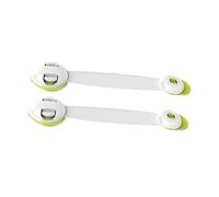 HOOTNEE Child Safety Locks Cabinet Door Locks Baby Proof Refrigerator Drawer Latches Green Self-Adhesive 2pcs for Kitchen and Home