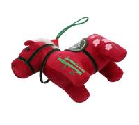 HOOTNEE Chinese Zodiac Horse Plush Doll Lightweight Stuffed Animal Pendant Symbolizing Prosperity Courage Collectible Cultural Mascot for Travel Home Office Decor