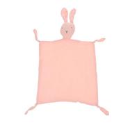 HOOTNEE Cotton Soothing Sensory Security Blanket for Newborns and Soft Appease Towel Comforter with Cute Rabbit Design for Sleep and Play