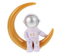 HOOTNEE Creative Silver Pvc Astronaut Figurine Desktop Ornament Decorative Spaceman Statue for Study or Bathroom Home Decor