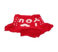 HOOTNEE Cute Bear Sweater Clothes Soft Yarn Outfit for Plush Dolls DIY Friendly Christmas Decoration Cozy Red Sweater for Creative Play