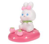 HOOTNEE Cute Bunny with Stable Support Lightweight Synthetic Resin Phone Holder Cartoon Cell Phone Stand Tablet Stand for Desk Use Home and Office