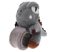 HOOTNEE Cute Gray Tyrannosaurus Plush Slap Bracelet for Adults Soft Dinosaur Wristband Jungle Theme Party Favor for Boys and Versatile Accessory for Backpacks and Strollers