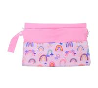 HOOTNEE Diaper Storage Bag Double Zipper Wet Bag for Stroller Organizer Water Resistant for Travel Changing Essentials