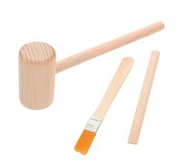 HOOTNEE Digging Tool Set Wooden Hammer Brush Excavation Kit for Boys and Educational Gem Dig to Develop Creativity and Ability Practical Archaeological Digging Playset for S Cognitive