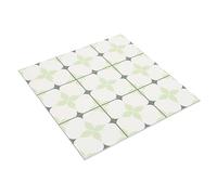 HOOTNEE Dollhouse Miniature Flooring Double-Sided Floor Tile Leaf Checkered Tile Pattern ABS Tiny Floorboard Retro Doll House Furniture Accessories