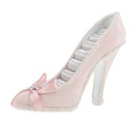 HOOTNEE Earrings and Rings Holder Jewelry Display Rack Resin Shoe Shaped Storage for Necklaces Earrings Stylish Home Dresser Organizer (Pink)