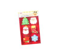 HOOTNEE Erasers for Kids 6 Piece Set of Christmas Erasers Cartoon Eraser Toys Classroom Rewards Random Style