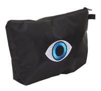 HOOTNEE Evil Eye Cosmetic Makeup Bag Portable Travel Toiletry Organizer for Women Spacious Makeup Storage Pouch with Print for Fitness Camping Business Trips