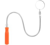 HOOTNEE Extendable Handheld Inspection Mirror with Built LED Light Foldable Rotating Mechanics Tool for Automotive Repairs and Inspections