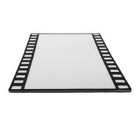 HOOTNEE Felt Bulletin Board White 60X40Cm Self-Adhesive Filmstrip Memo Display Board for Photos and Messages Home Office School Wall Decoration