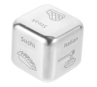 HOOTNEE Food Decision Cube Dice Stainless Steel Meal Selector for for Home and Parties No Batteries Required Compact and Food Decider
