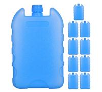 HOOTNEE Freezer Ice Packs 10 Pack PE Material Cooling Gel Blocks for Cold Chain Transport and Lunch Box Use 14x8.8x2.8cm