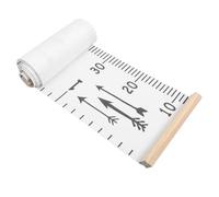 HOOTNEE Growth Chart Removable Wooden and Cloth Measuring Chart for Wall Decorative Children's Room Decor in White, Track Growth for Baby and Kids Seasons