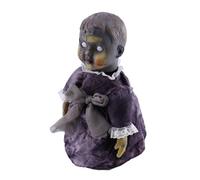 HOOTNEE Halloween Voice-Activated Glowing Walking Doll Haunted House Prop Scary Halloween Decoration for Party Scene Layout without Battery