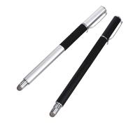 HOOTNEE High Capacitive Stylus Pen for Precision Disc Tip Touch Screen Pens Black and Silver Natural Writing Feeling for Note Taking and Drawing Apps