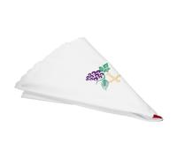 HOOTNEE Holy Communion Ceremony Tablecloth Wrinkle-resistant Polyester Cover White round Embroidery for Church Service and Baptism Ceremonies