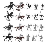 HOOTNEE Horse Model Miniature Soldier Figures Mini People Models Tabletop Hobby Horses Toy Soldiers Army Toys