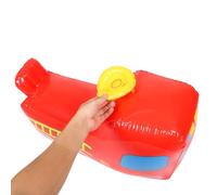 HOOTNEE Inflatable Fire Truck Balloon for 1-4 Years Old PVC Outdoor Tumbler Ride-On Fire Car for Boys and