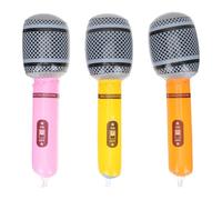 HOOTNEE Inflatable Rock Microphone for Lightweight Party Prop for Birthday Concerts Role Play and Singing Fun Plaything and Cognitive Educational Accessory