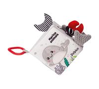 HOOTNEE Interactive Cloth Book Animal Activity for Newborns High Contrast Soft Book for Early Education Engaging Crinkle Sensory Play for Language Imagination Skills