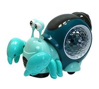 HOOTNEE Interactive Crab with Music Light Crawling for Sensory Moving Crab to Enhance Muscle Development and Hand Eye Coordination Engaging Educational for Boy Girl