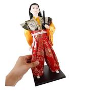HOOTNEE Japanese Samurai Doll Figure Traditional Ninja Ornament for Home Decor Housewarming Gift Japanese Culture Enthusiast Collectible Tabletop Artwork