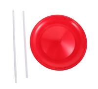 HOOTNEE Juggling Disk Props Circus Skills Props Spinning Plate Circus Performance Juggling Plate Sticks Juggling Plate for Beginners Circus Juggling Plates Training Supply Circus
