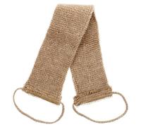 HOOTNEE Jute Shower Back Scrubber with Handle Design for Deep Exfoliation, Long Bath Back Scrubber Suitable for Men and Women, Natural Body Exfoliator for Shower and Bath Use