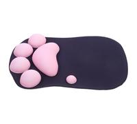 HOOTNEE Kawaii Cat Paw Mouse Pad with Wrist Support Rubber Mat to Typing Fatigue Comfortable Office Desk Accessory for Home and Work