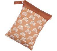 HOOTNEE Large Wet Bag Diaper Organizer with Zipper and Two Pockets Design, Lightweight Fabric Diaper Storage Organizer that Can be Hung the Side the Crib, for New Parents
