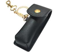 HOOTNEE Lipstick Holder Keychain Pouch Compact Fashion Pu Lightweight Multiple Uses Not Easy to Damage Travel Use for Women