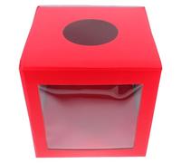 HOOTNEE Lottery Box Raffle Ticket Container with Slot Acrylic Material Medium Size for Party Games and Event Drawings