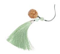 HOOTNEE Lotus Flower Tassel Sachet Phone Chain Pendant for Women, Decorative Hollow Carved Hanging Charm with Fringe, Traditional Chinese Style Mobile Phone Lanyard Accessory