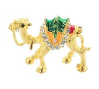 HOOTNEE Luxury Ethnic Camel Figurine Trinket Jewelry Box Decorative Camel Ornaments Storage Hinged Collectible Ring Display