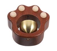 HOOTNEE Magnetic Wooden Doorbell with Copper Bell Elegant Shopkeepers Bell and Retro Wind Chime for Entrance Porch Garden and Office Clear Sound Visitor Reminder and Decorative Door Chime