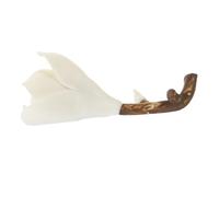 HOOTNEE Magnolia Incense Stick Holder Handmade Ceramic Decorative Aroma Burner Small Desktop Incense Burner for Home Fragrance and Zen Meditation
